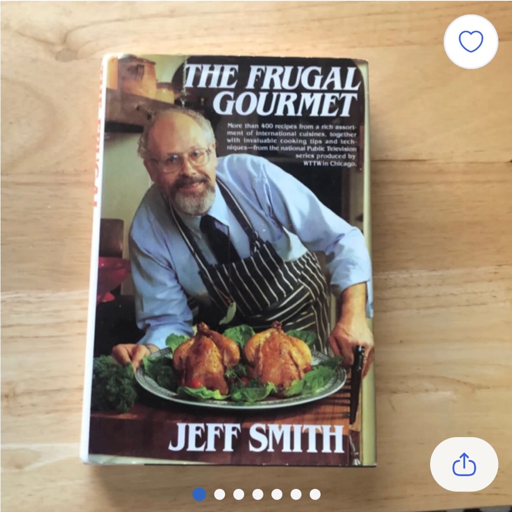 The Frugal Gourmet by Jeff Smith Cookbook Vintage 80s